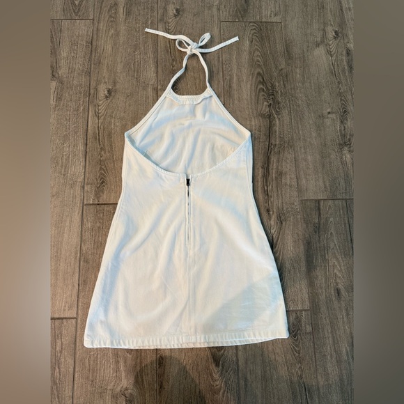Abercrombie & Fitch Halter white denim dress - Picture 2 of 3